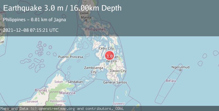 Map of BOHOL, PHILIPPINES