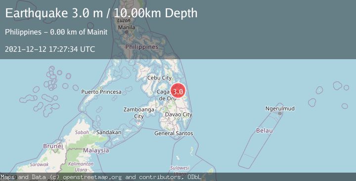 Map of MINDANAO, PHILIPPINES