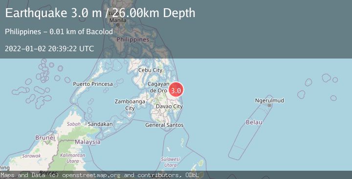 Map of MINDANAO, PHILIPPINES