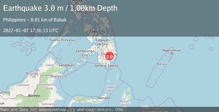 Map of MINDANAO, PHILIPPINES