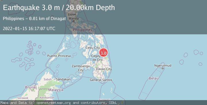 Map of MINDANAO, PHILIPPINES