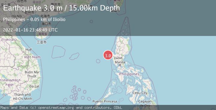Map of LUZON, PHILIPPINES