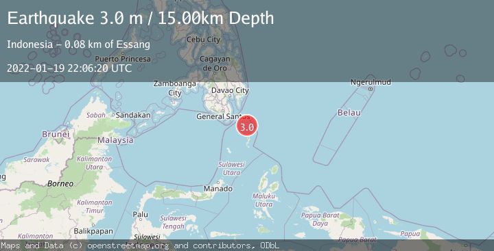 Map of MINDANAO, PHILIPPINES