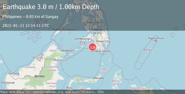 Map of MORO GULF, MINDANAO, PHILIPPINES