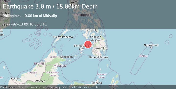 Map of MINDANAO, PHILIPPINES