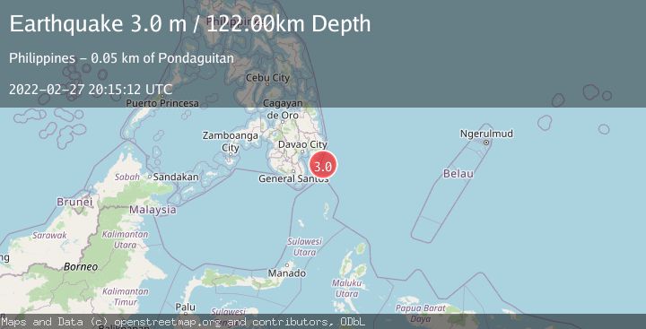 Map of MINDANAO, PHILIPPINES