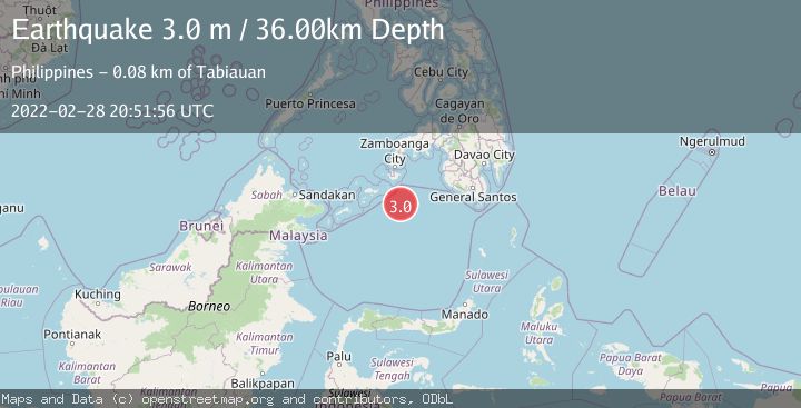 Map of CELEBES SEA