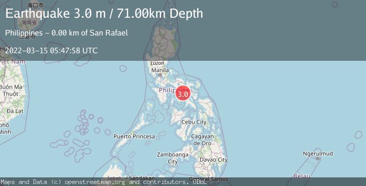 Map of LUZON, PHILIPPINES