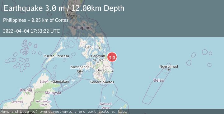 Map of MINDANAO, PHILIPPINES