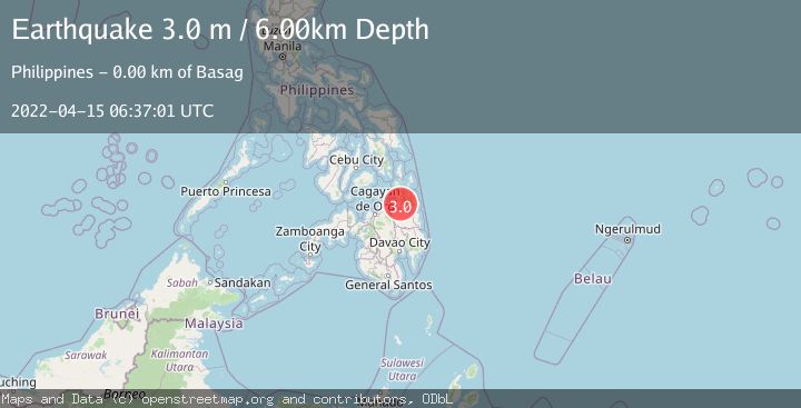 Map of MINDANAO, PHILIPPINES