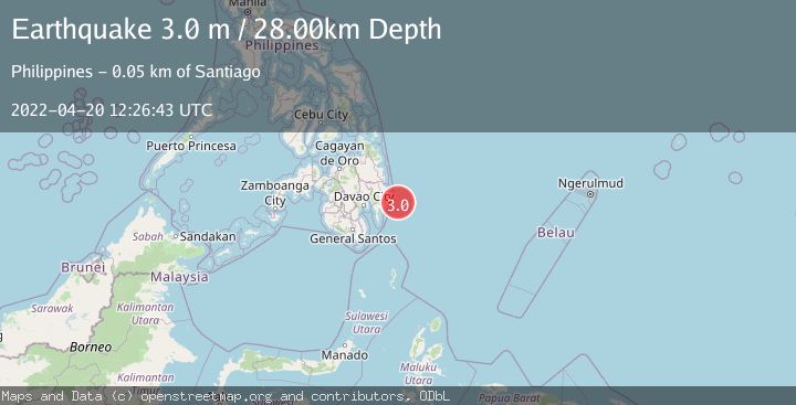 Map of MINDANAO, PHILIPPINES