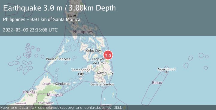 Map of MINDANAO, PHILIPPINES