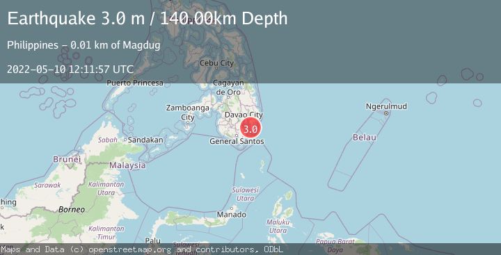 Map of MINDANAO, PHILIPPINES
