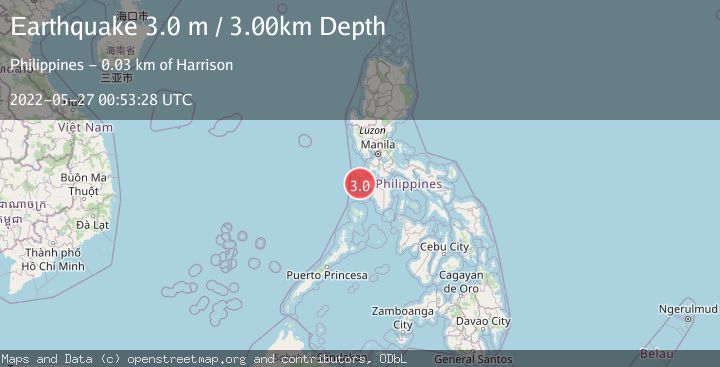 Map of MINDORO, PHILIPPINES