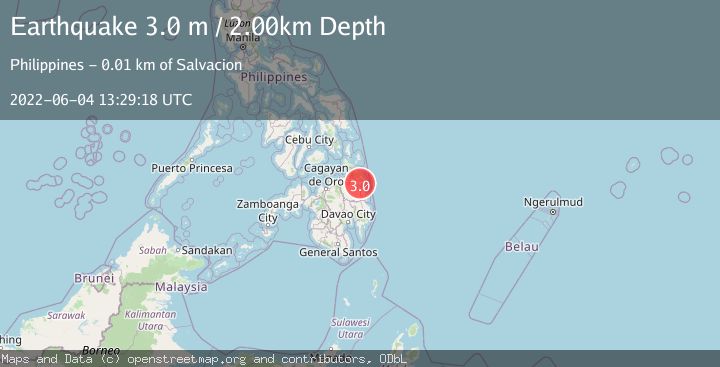 Map of MINDANAO, PHILIPPINES