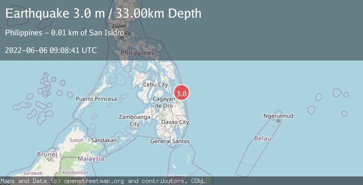 Map of MINDANAO, PHILIPPINES