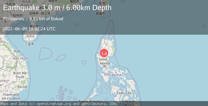 Map of LUZON, PHILIPPINES