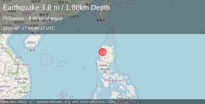 Map of LUZON, PHILIPPINES