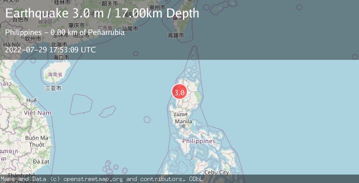 Map of LUZON, PHILIPPINES