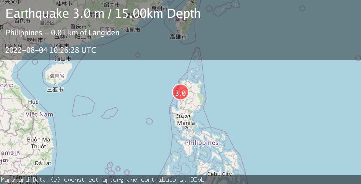 Map of LUZON, PHILIPPINES