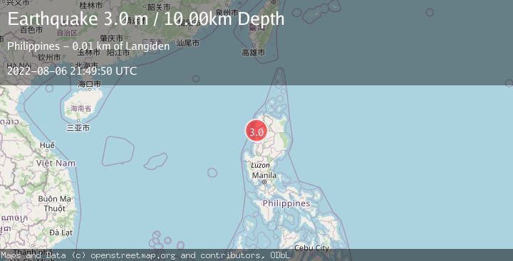 Map of LUZON, PHILIPPINES