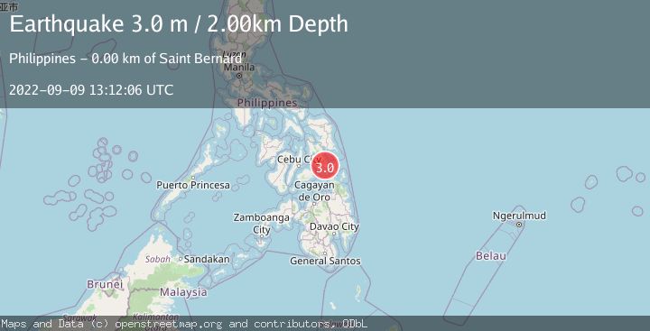 Map of LEYTE, PHILIPPINES