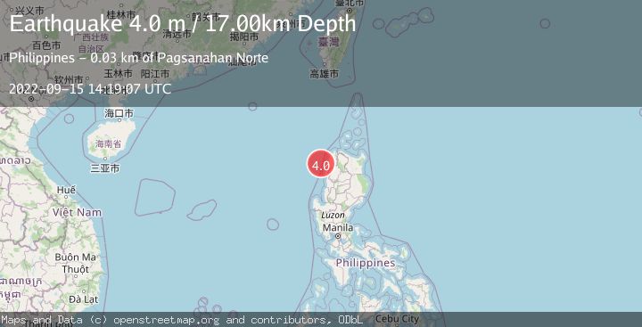 Map of LUZON, PHILIPPINES
