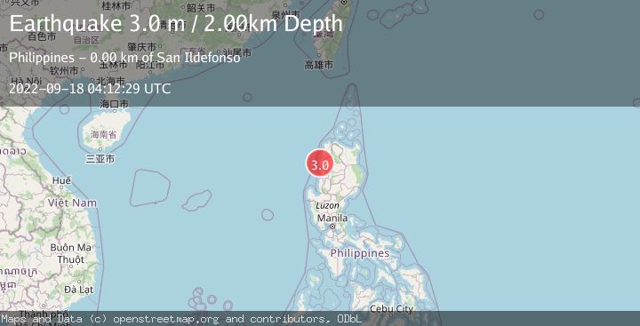 Map of LUZON, PHILIPPINES