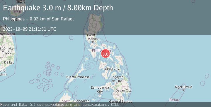 Map of SIBUYAN SEA, PHILIPPINES