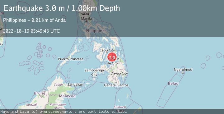 Map of BOHOL, PHILIPPINES