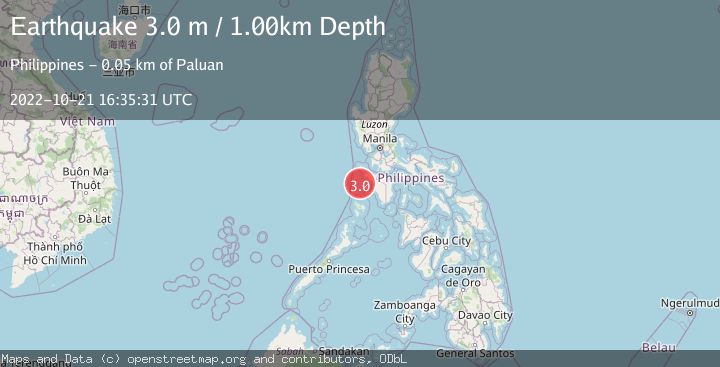 Map of MINDORO, PHILIPPINES