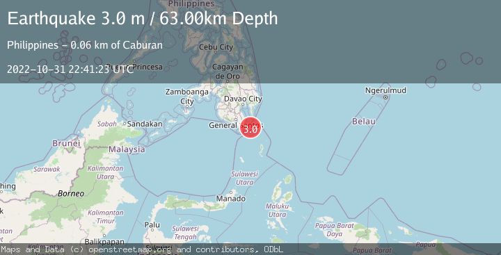 Map of MINDANAO, PHILIPPINES