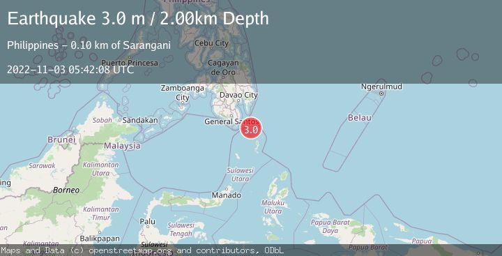 Map of MINDANAO, PHILIPPINES