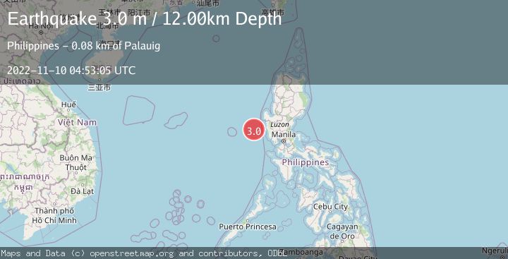 Map of LUZON, PHILIPPINES