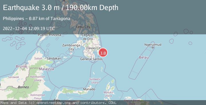 Map of MINDANAO, PHILIPPINES