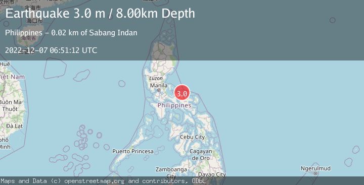 Map of LUZON, PHILIPPINES