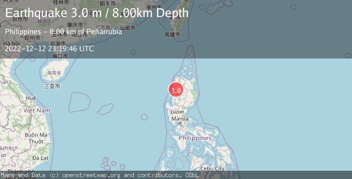 Map of LUZON, PHILIPPINES