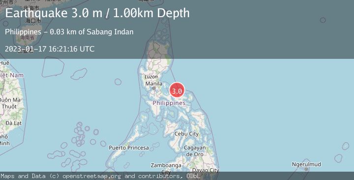 Map of LUZON, PHILIPPINES