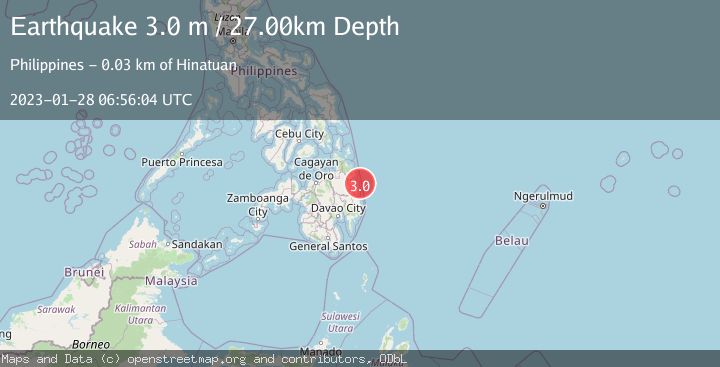 Map of MINDANAO, PHILIPPINES