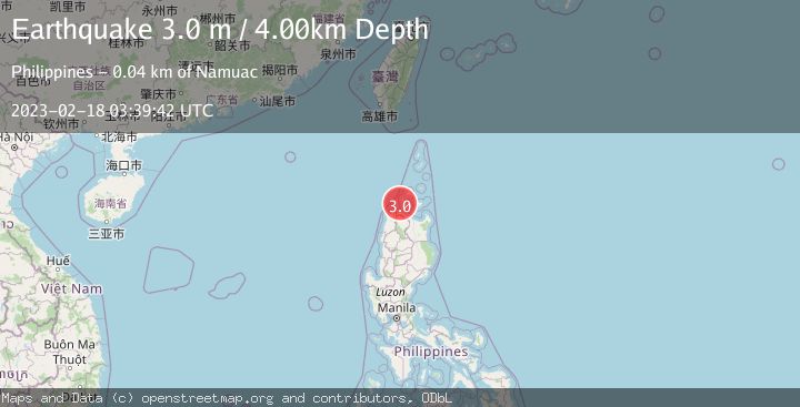 Map of LUZON, PHILIPPINES