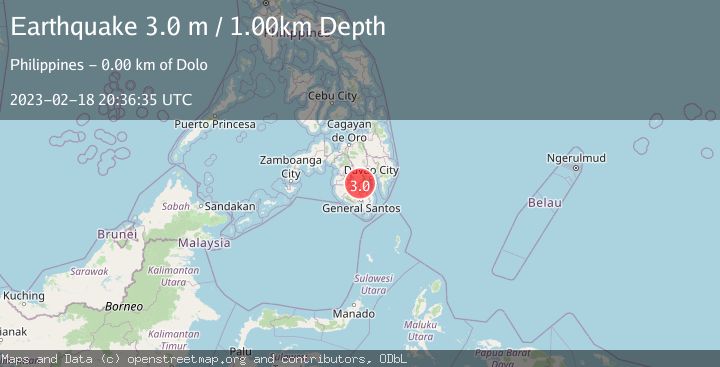 Map of MINDANAO, PHILIPPINES