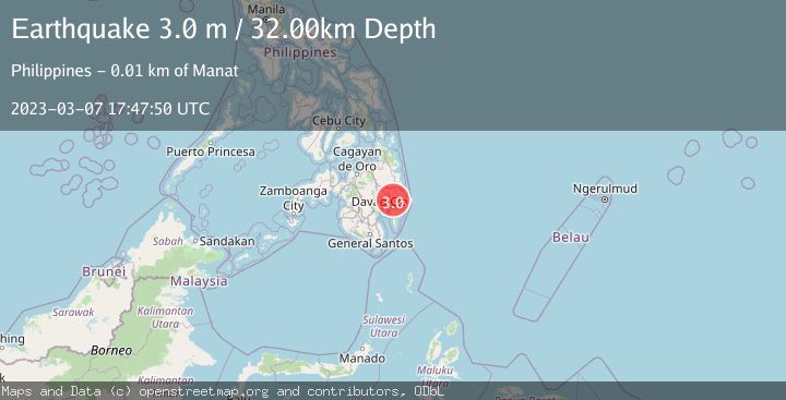 Map of MINDANAO, PHILIPPINES