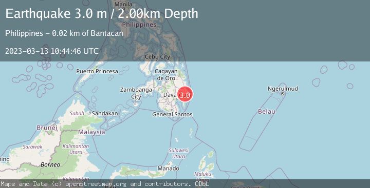 Map of MINDANAO, PHILIPPINES