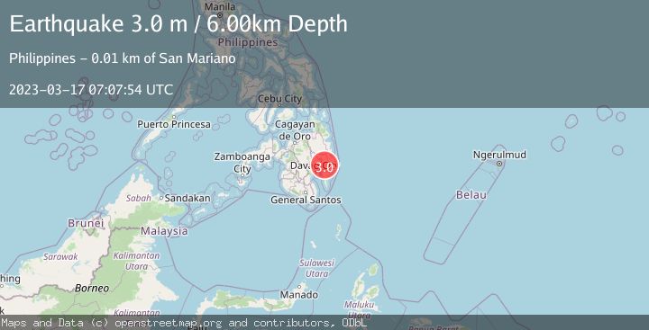 Map of MINDANAO, PHILIPPINES