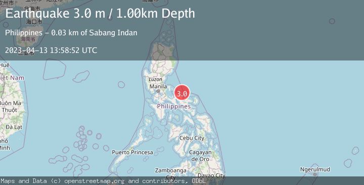 Map of LUZON, PHILIPPINES