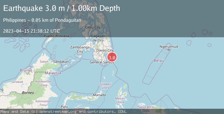 Map of MINDANAO, PHILIPPINES