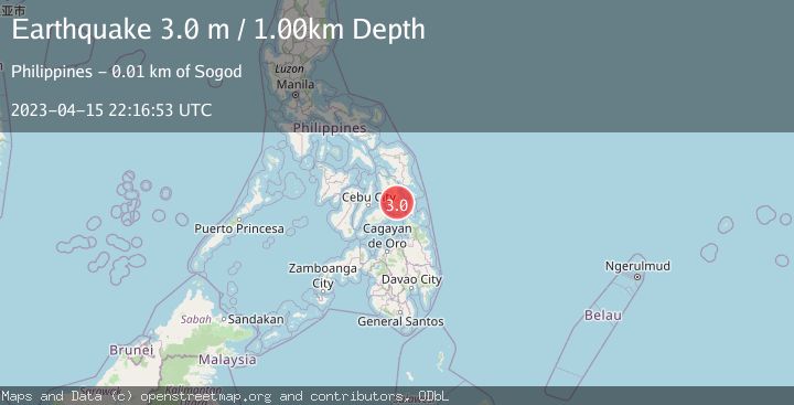Map of LEYTE, PHILIPPINES