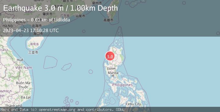 Map of LUZON, PHILIPPINES