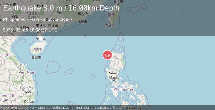 Map of LUZON, PHILIPPINES