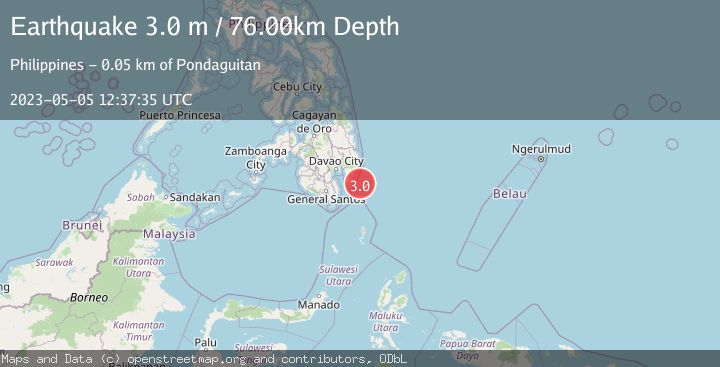 Map of MINDANAO, PHILIPPINES